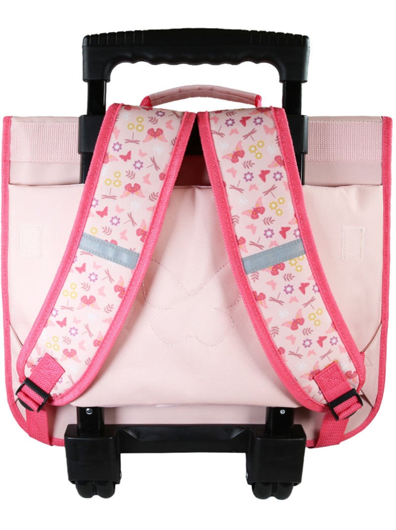 Cartella scuola con ruote bambina 38 cm 2 scomparti BELLA SARRA rosa Rosa - Kiabi