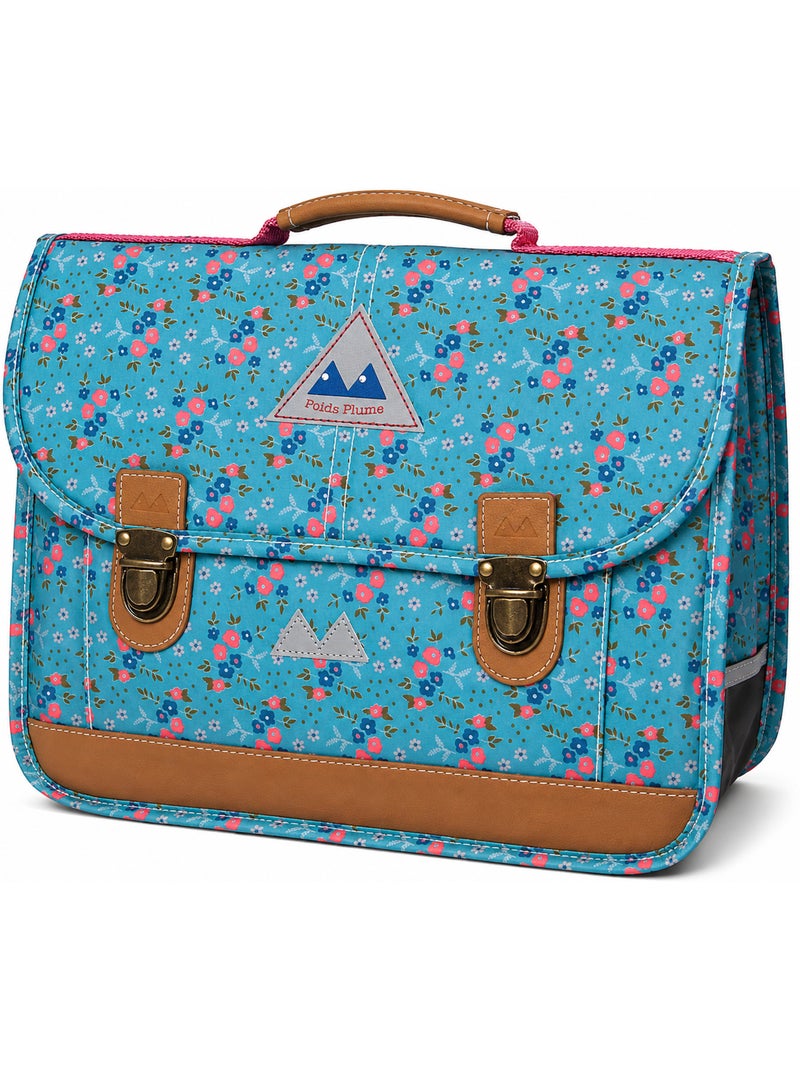 Cartella scuola CP 35 cm POIDS PLUME Céladon floreale ultraleggera Blu - Kiabi