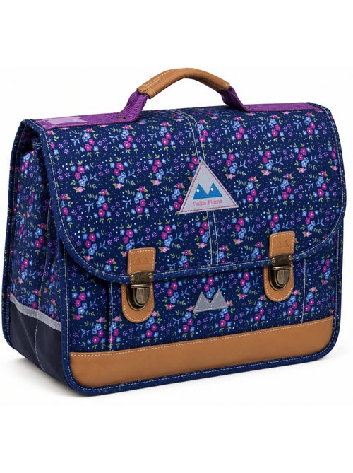 Cartella scuola primaria 35 cm POIDS PLUME Marine floreale ultraleggera - Kiabi
