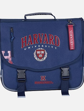 Cartella scuola primaria 38 cm 2 scomparti HARVARD UNIVERSITY blu navy