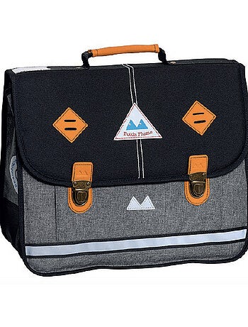 Cartella scuola primaria 38 cm POIDS PLUME Newlight nero grigio
