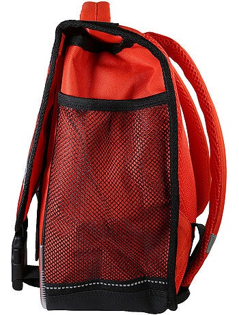Cartella scuola primaria bambino 38 cm 2 scomparti DRAGONS rosso e nero