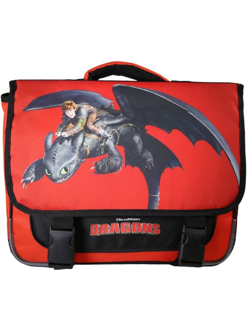 Cartella scuola primaria bambino 38 cm 2 scomparti DRAGONS rosso e nero - Kiabi Cartella scuola primaria bambino 38 cm 2 scomparti DRAGONS rosso e nero - Kiabi