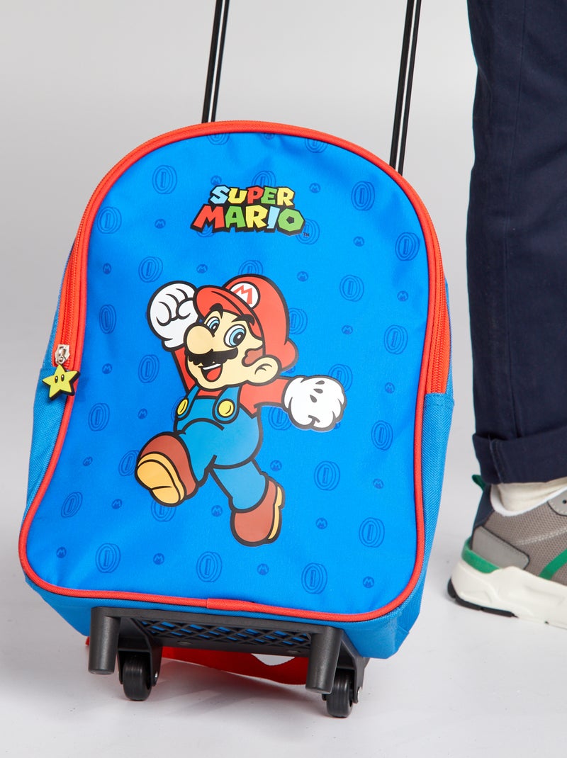 Cartella 'Super Mario' con rotelle blu - Kiabi
