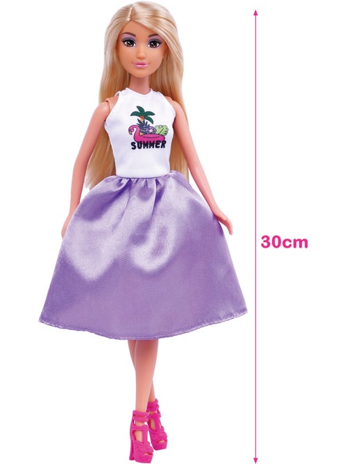 Casa delle bambole con bambola di 30 cm e più di 60 accessori isabella - Kiabi