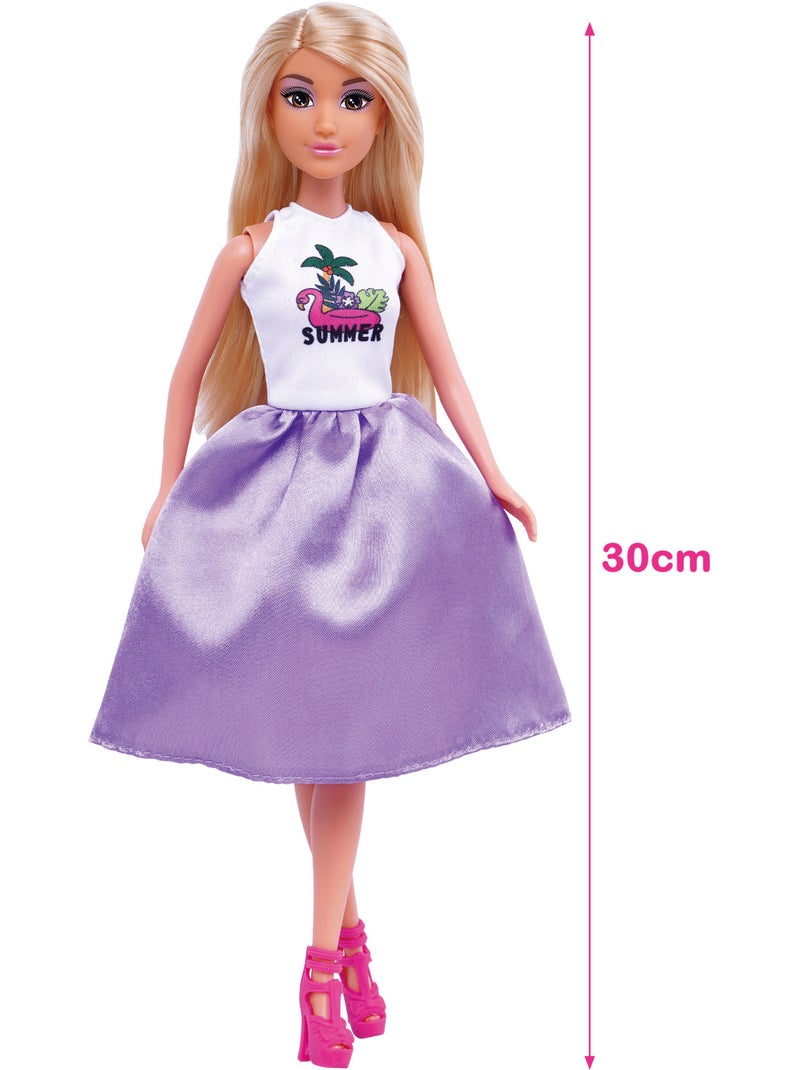 Casa delle bambole con bambola di 30 cm e più di 60 accessori isabella N/D - Kiabi