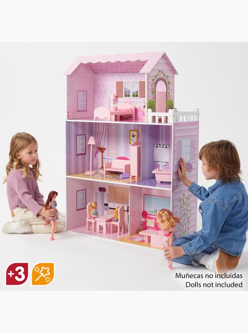 Casa delle bambole in legno womax woomax - Kiabi