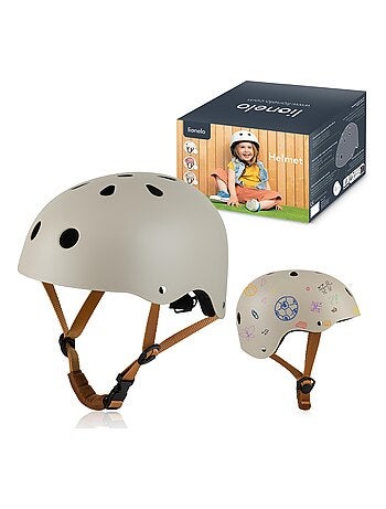 Casco da bici per bambini - LIONELO - 50-56 cm - Personalizzabile - Certificato Intertek