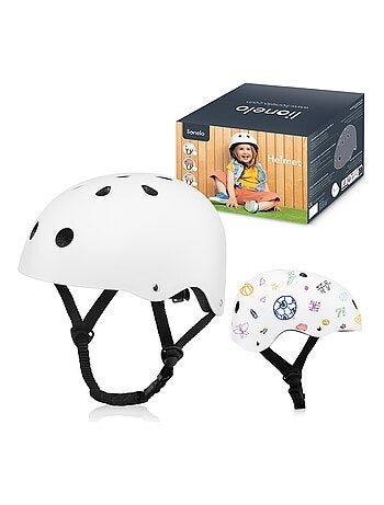 Casco da bici per bambini - LIONELO - 50-56 cm - Personalizzabile - Certificato Intertek