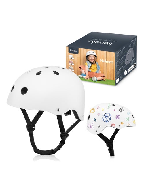 Casco da bici per bambini - LIONELO - 50-56 cm - Personalizzabile - Certificato Intertek - Kiabi