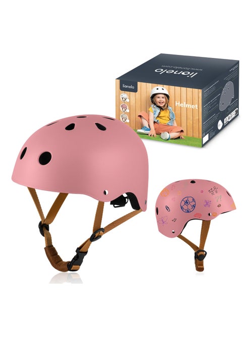 Casco da bici per bambini - LIONELO - 50-56 cm - Personalizzabile - Certificato Intertek - Kiabi
