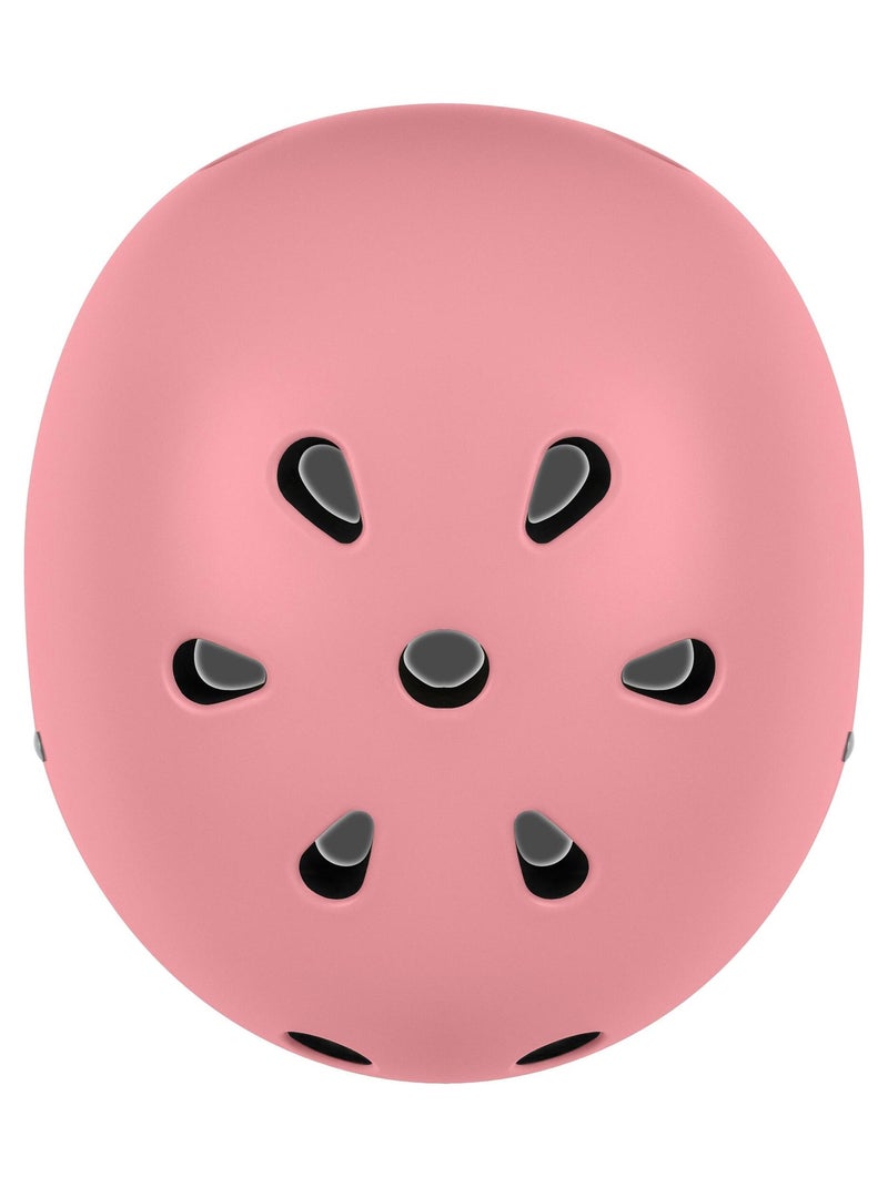 Casco da bici per bambini - LIONELO - 50-56 cm - Personalizzabile - Certificato Intertek Rosa chiaro - Kiabi