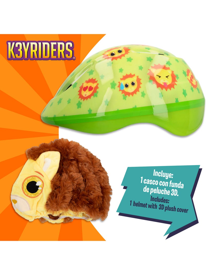 Casco per bambini k3yriders con rivestimento in peluche a forma di leone N/D - Kiabi