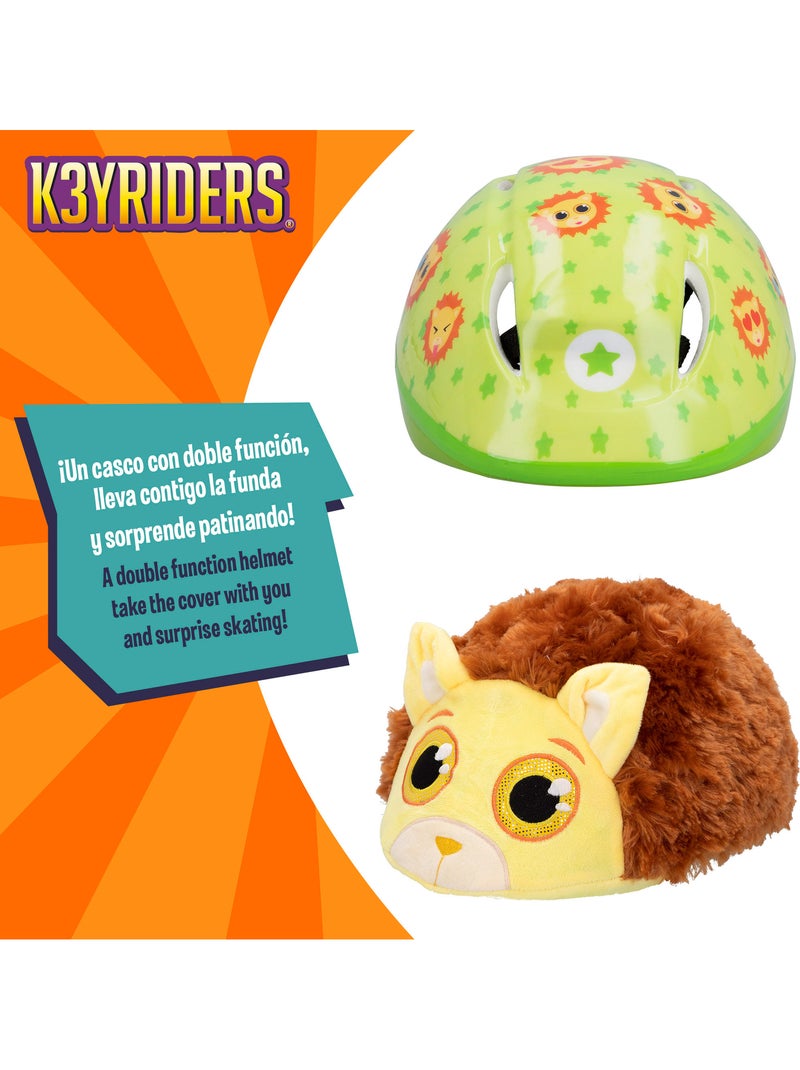 Casco per bambini k3yriders con rivestimento in peluche a forma di leone N/D - Kiabi