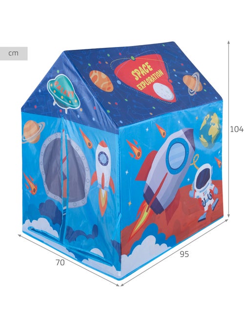 Casetta da gioco in tessuto per bambini fun area 95x70x104 cm per interni con porta - Kiabi