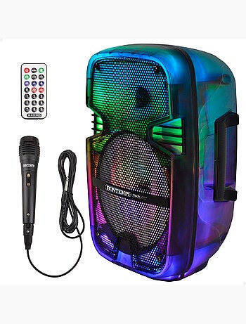 Cassa karaoke wireless 180w con 1 microfono bontempi