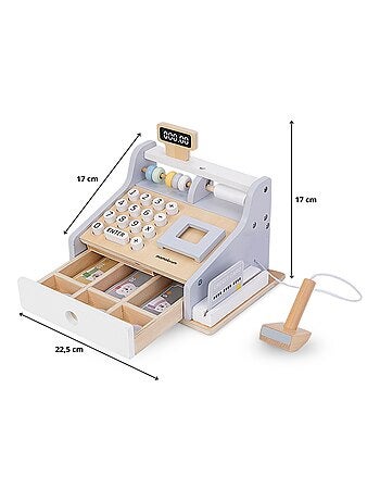 Cassa registratrice legno con scanner e accessori Mamabrum