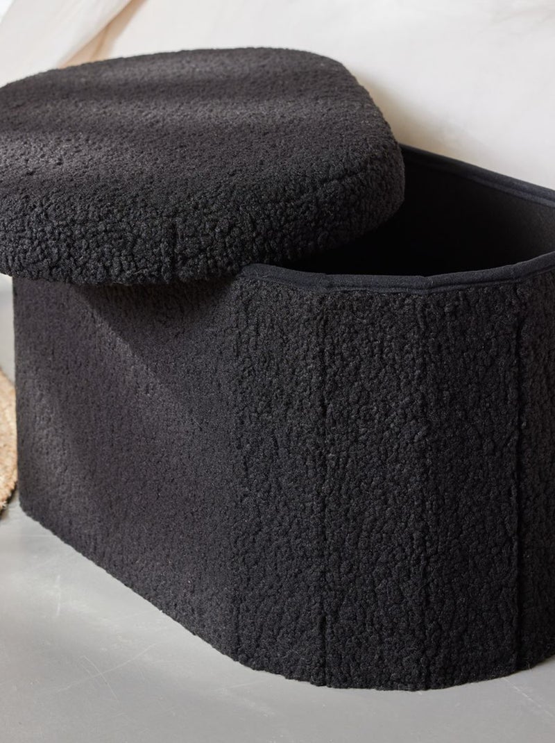 Cassapanca in maglia bouclette nero - Kiabi