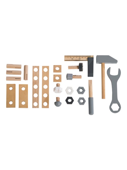 Cassetta degli attrezzi in legno per bambini – 22 pezzi – "Roba" - Kiabi
