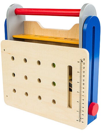 Cassetta degli attrezzi pieghevole in legno PLAY & LEARN