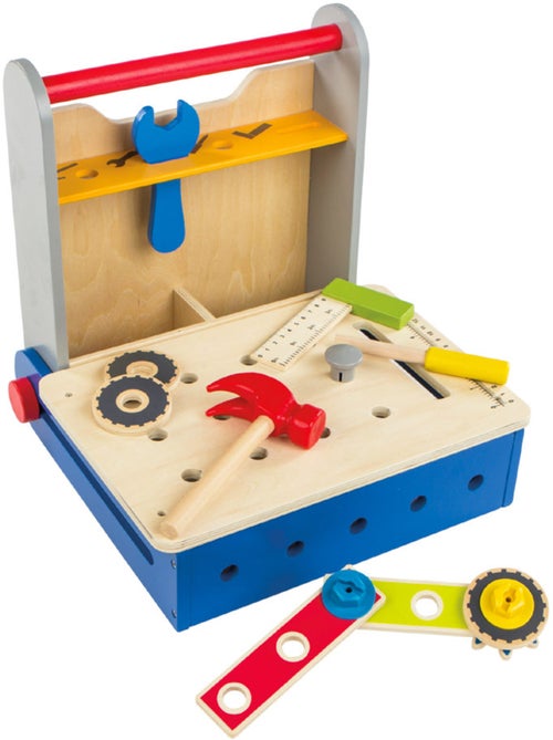 Cassetta degli attrezzi pieghevole in legno PLAY & LEARN - Kiabi Cassetta degli attrezzi pieghevole in legno PLAY & LEARN - Kiabi