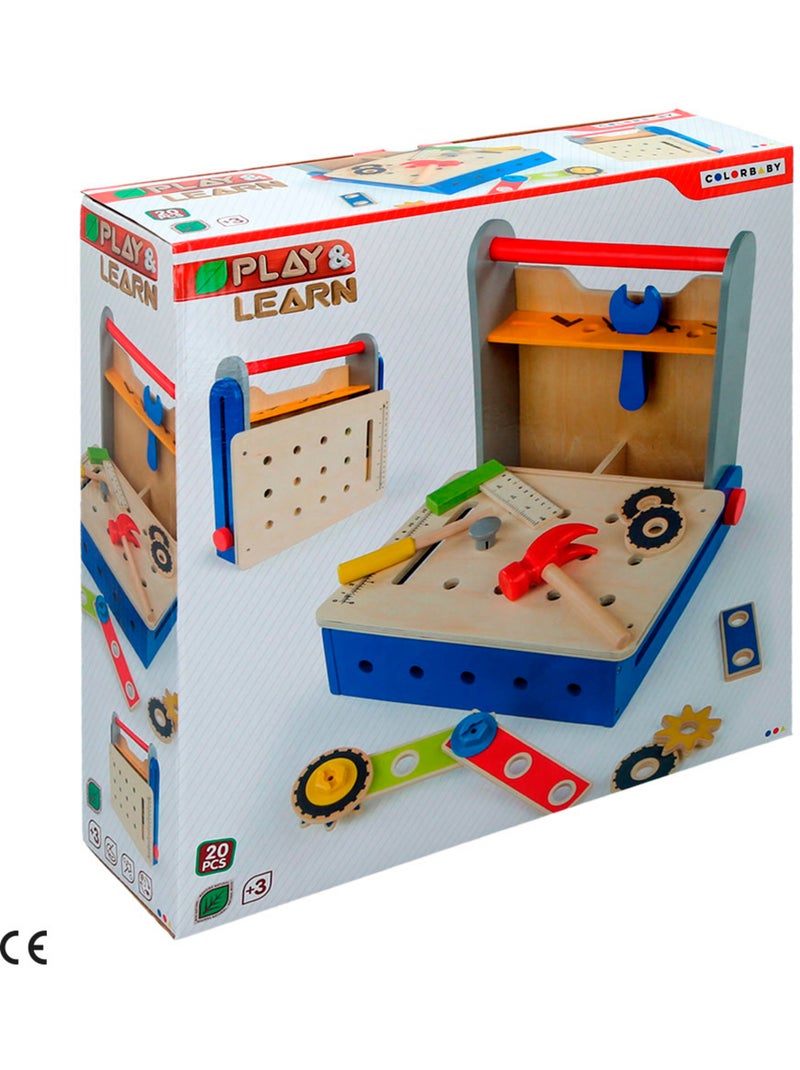 Cassetta degli attrezzi pieghevole in legno PLAY & LEARN N/D - Kiabi