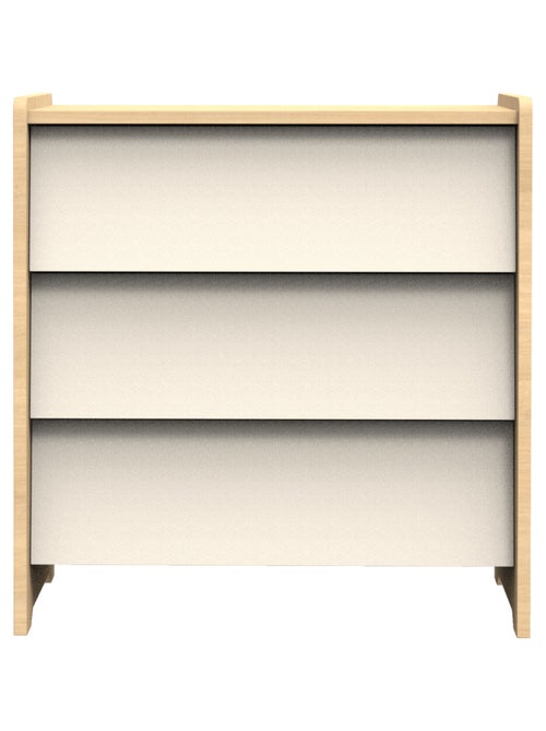 Cassettiera a 3 cassetti con frontali inclinati in rovere - SAUTHON - Kiabi