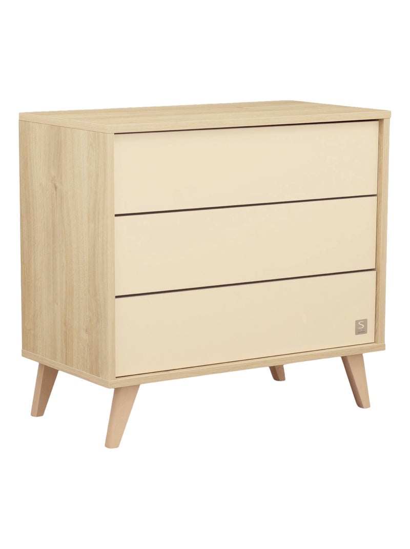 Cassettiera a 3 cassetti con gambe oblique in - SAUTHON Marrone - Kiabi
