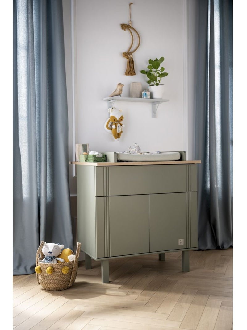 Cassettiera con un cassetto e 2 ante con - SAUTHON Verde - Kiabi