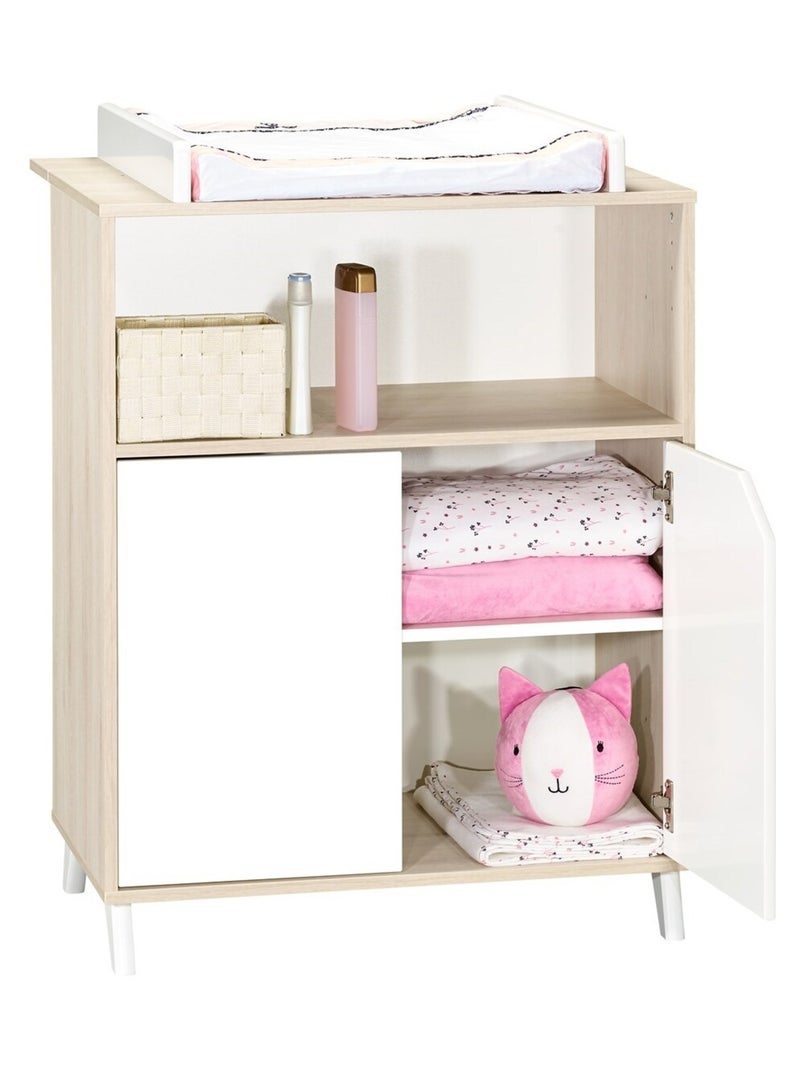 Cassettiera coprifasciatoio in - BABYPRICE Bianco Beige - Kiabi