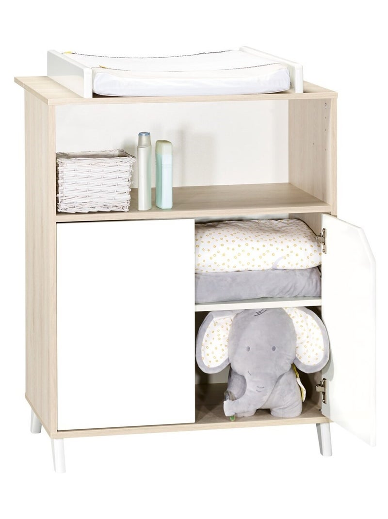 Cassettiera coprifasciatoio in - BABYPRICE Bianco Beige - Kiabi