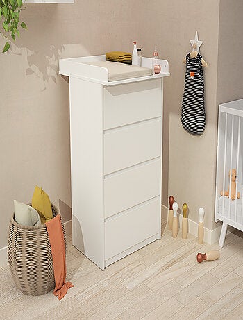 Cassettiera fasciatoio 4 cassetti 70 cm uno legno