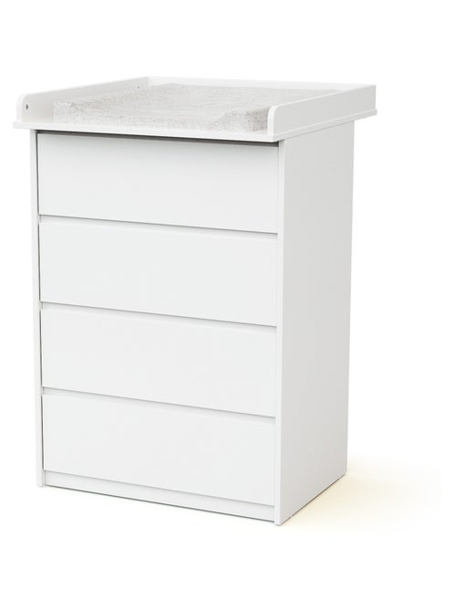 Cassettiera fasciatoio 4 cassetti 70 cm uno legno - Kiabi