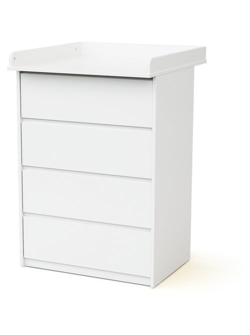 Cassettiera fasciatoio 4 cassetti 70 cm uno legno - Kiabi