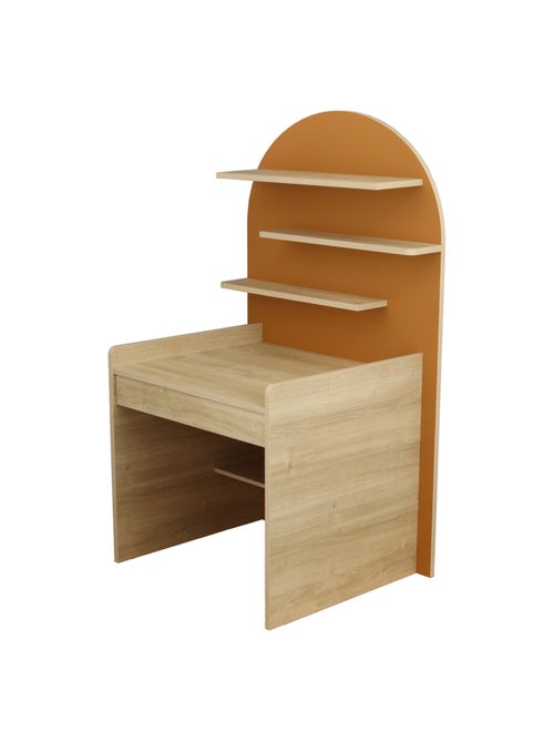 Cassettiera trasformabile in scrivania - decoro in legno di quercia seppia, forma ad - SAUTHON - Kiabi