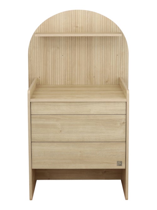 Cassettiera trasformabile in scrivania - decoro in legno di quercia seppia, forma ad - SAUTHON - Kiabi