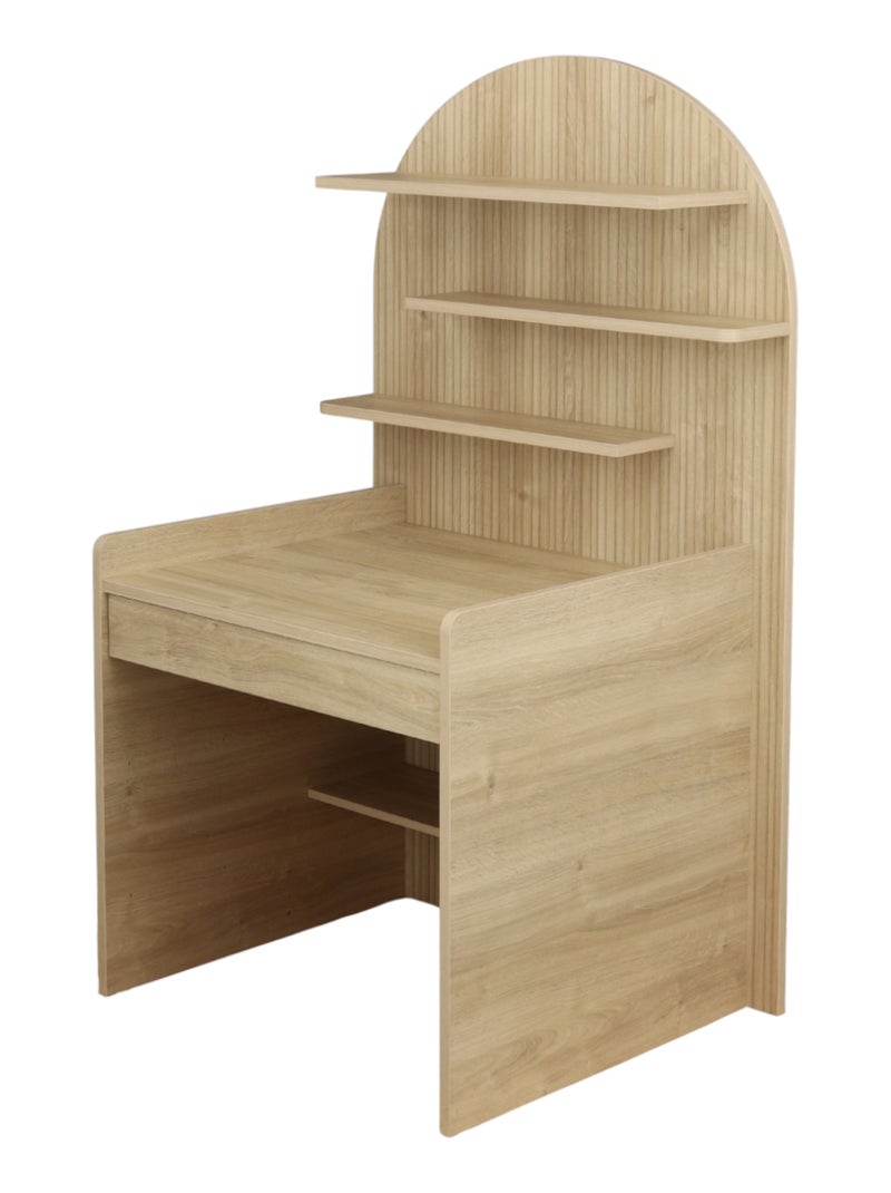 Cassettiera trasformabile in scrivania - decoro in legno di quercia seppia, forma ad - SAUTHON Marrone - Kiabi
