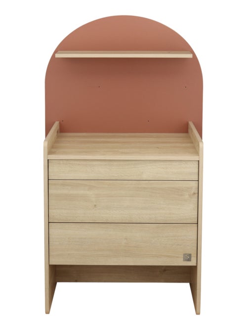 Cassettiera trasformabile in scrivania - decoro in legno di quercia seppia, forma ad - SAUTHON - Kiabi