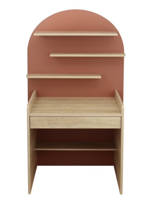 Cassettiera trasformabile in scrivania - decoro in legno di quercia seppia, forma ad - SAUTHON - Kiabi