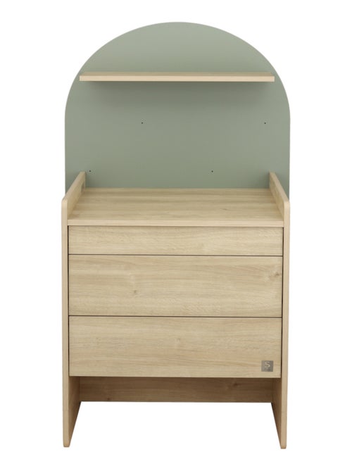 Cassettiera trasformabile in scrivania - decoro in legno di quercia seppia, forma ad - SAUTHON - Kiabi