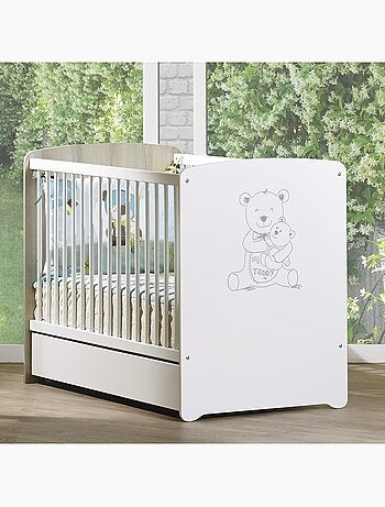 Cassetto in legno per lettino bianco - BABYPRICE