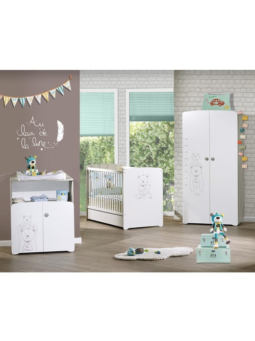 Cassetto in legno per lettino bianco - BABYPRICE - Kiabi