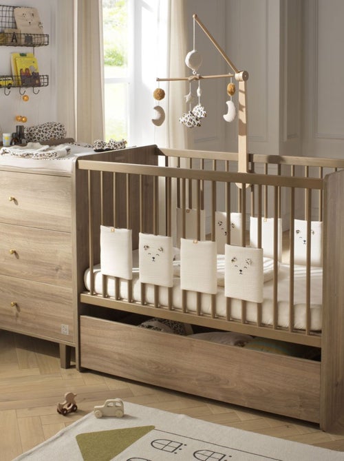 Cassetto per lettino combinato trasformabile, decoro rovere - SAUTHON - Kiabi