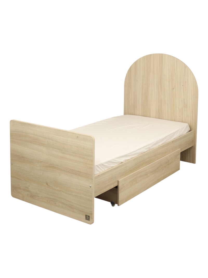 Cassetto per lettino trasformabile - decoro in legno rovere - SAUTHON Marrone - Kiabi