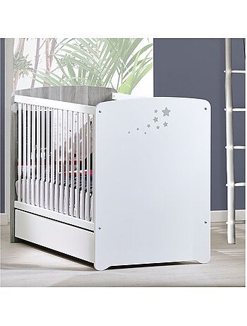 Cassetto per letto in legno bianco - BABYPRICE