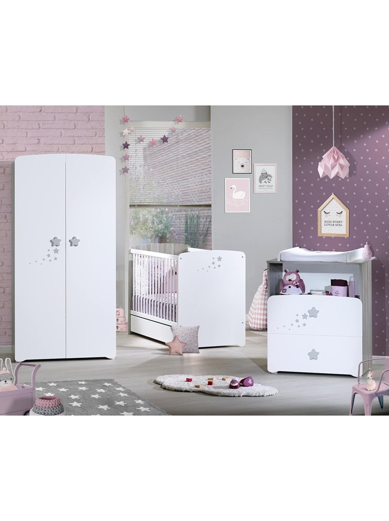 Cassetto per letto in legno bianco - BABYPRICE Bianco - Kiabi