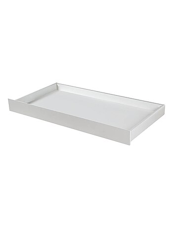 Cassetto sottoletto con ruote per lettino – cassetto standard bianco laccato "Roba