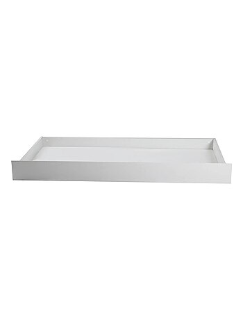 Cassetto sottoletto con ruote per lettino – cassetto standard bianco laccato "Roba