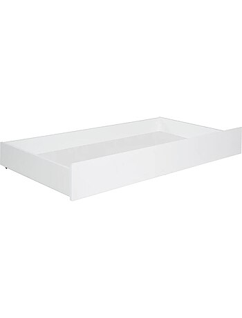 Cassetto sottoletto con ruote per lettino – cassetto standard bianco laccato "Roba