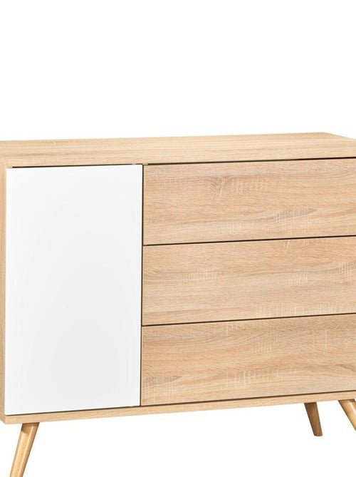 Cassettone in legno a 1 anta e 3 - SAUTHON - Kiabi